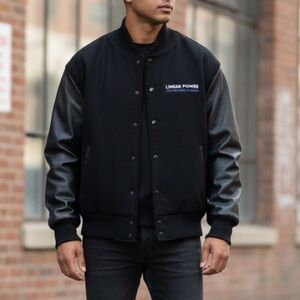 MacMurray Vintage Black Varsity Jacket